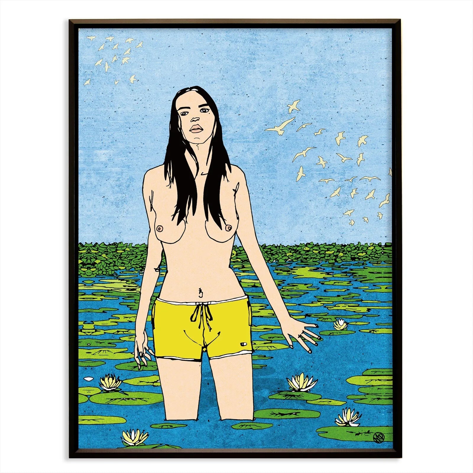 Water lilies and naked woman No.232